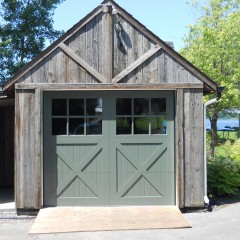 Porte de garage de style rustique