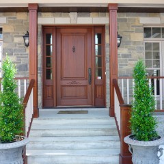 Porte d'entrée de style classique